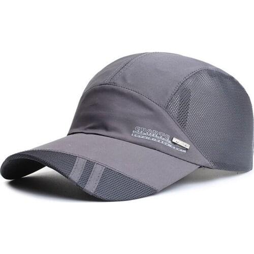 Men Women Summer Outdoor Sport Sunscreen SunShade Baseball Cap Letter Print Hip Hop Adjustable Breathable Fishing Mesh Hat R24