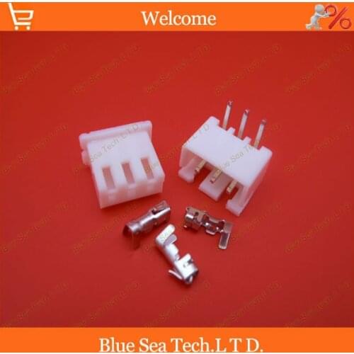 Sample,50 sets 3 Pin XH 90 angle bend Pin Connector 2.54mm XH-3P Kits for PCB/Automotive/electronic circuit ect.Free Shipping