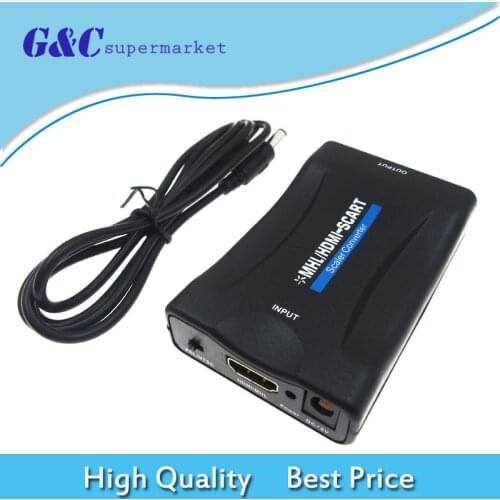 SCART to HDMI Audio Video Scaler Converter PAL / NTSC for Smartphone TV Lot diy electronics