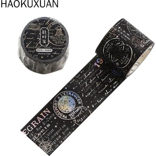 Snow Gold Foil 30mm Wide Japanese Masking Tape For Scrapbook Journal Planner Arts Crafts