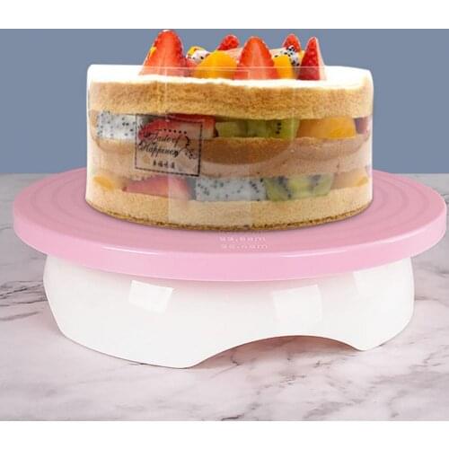 Cake Turntable Rotating Anti-skid Round Stand Baking Tools Tray Kitchen DIY Pan