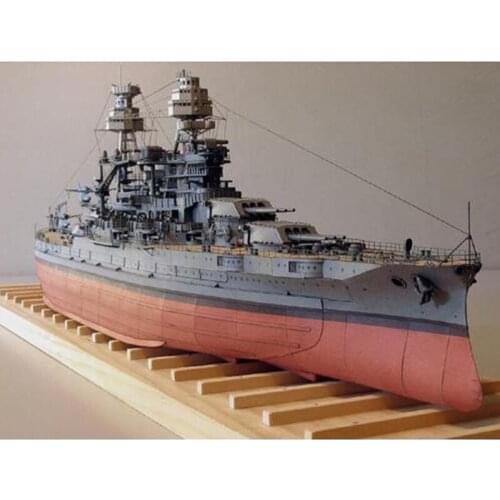 1:250 Paper Model American BB-39 Arizona Battleship Military Fan Gift Manual DIY