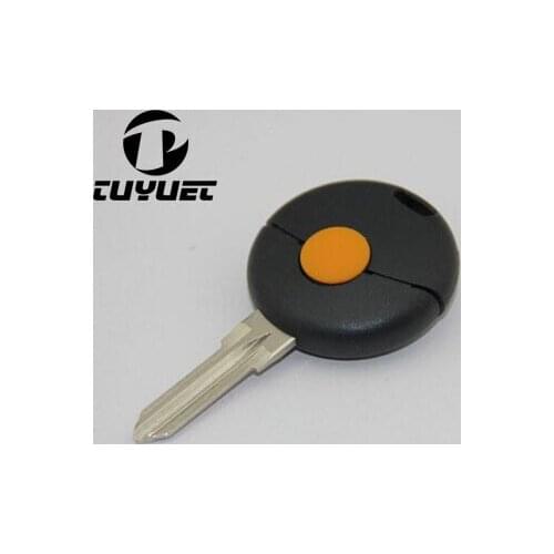 1 Button Remote Car Key Shell For Benz Smart Fortwo 1998-2012 US Replacement Key Case Uncut Blade Cover