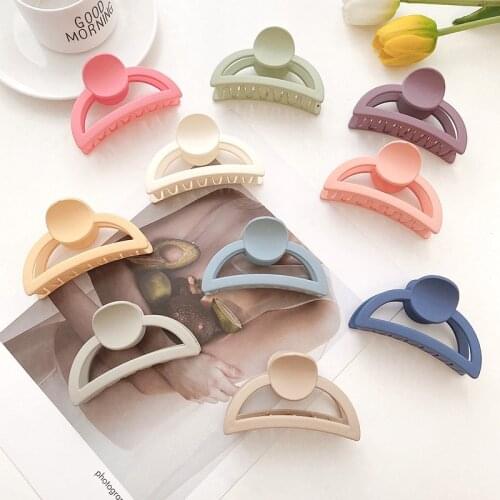 1PC Fashion Candy Color Hair Clips Hair Claws For Womens Sweet Hairpin Girls Hair Accessories HeadWear Headdress