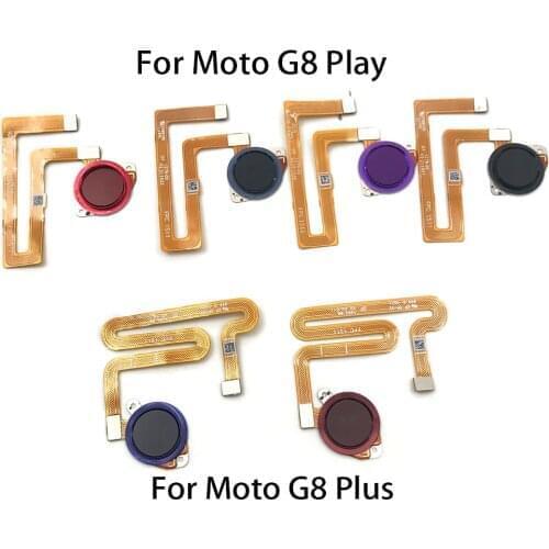 10Pcs Home Button FingerPrint Touch ID Sensor Flex Cable Ribbon For Motorola Moto G8 Play / G8 Plus / G8 Power Replacement Parts