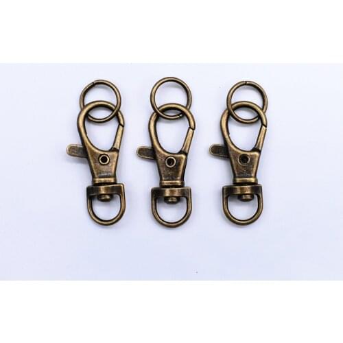 10pcs /lot 35mm Antique Bronze Plated Lobster Clasp Hooks for Necklace&Bracelet&KeyChain