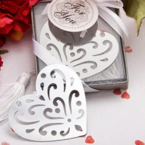 12PCS Book Lovers Collection Hollow out Heart Bookmark Birthday Keepsakes Party Giveaways Wedding&Bridal Shower Favors
