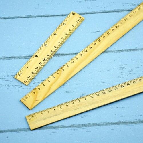 2pcs/set Wooden Ruler 15cm 30cm Metric Precision Double Sided Measure Tool for Shooting Photography Background Adornment Props