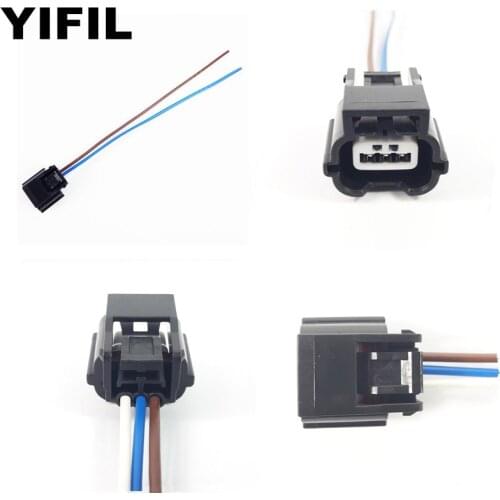 5pcs/lot 3 Pin/Way Crankshaft Pulse Sensor Connector Plug Housing Socket With Pigtail Cable For Toyota Lexus Nissan 370Z VQ35