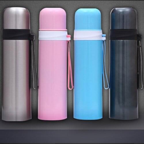 500ML Water Bottle Vacuum Insulated Flask Thermal Thermo cup Car Thermo Travel mug Sport Chilly Hot Cold Cup portable drinkware