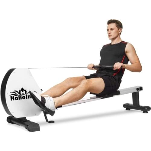 8 Level Foldable Water Rowing Machine Indoor Cardio Sport Fitness Exercise Tools Abdominal Muscle Trainer Fitness Equipment