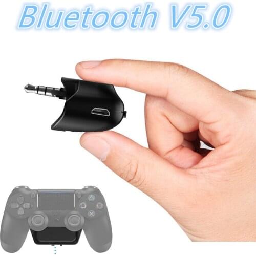 3.5mm Bluetooth V5.0 5G Audio Adapter for Sony Playstation 4 PS4 Wireless Headphone Microphone Any Bluetooth Headsets 2019 New