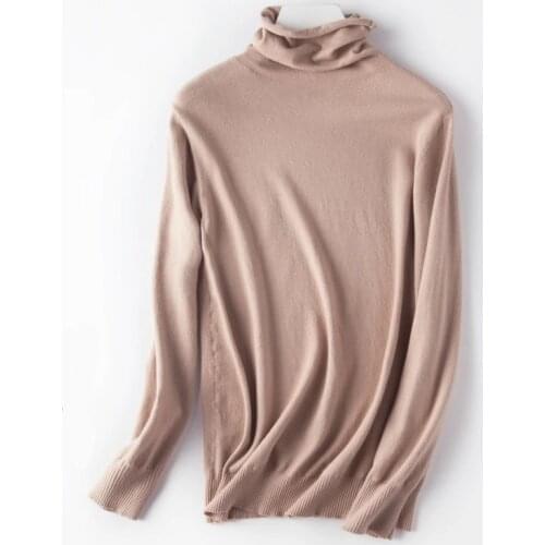 AOSSVIAO 2021 simple and fashion autumn winter sweaters women pull femme multicolor turtleneck sweaters women pullovers tops