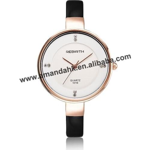 50pcs/lot Hot Sale REBIRTH Men Watches Top Brand Luxury Stainless Steel Clock Male Casual Quartz Watch Men Sport Wristwatch