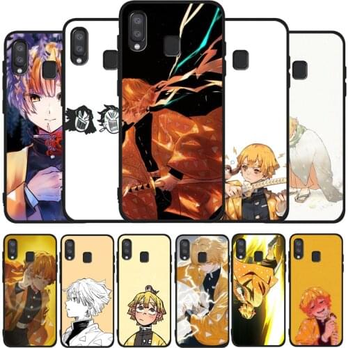 Demon Slayer Agatsuma Zenitsu phone Case For Samsung A10 A20E A30 A40 A50 A60 A70 M10 M20 M30S M40 A01 A21 A31 A51 A71 4G