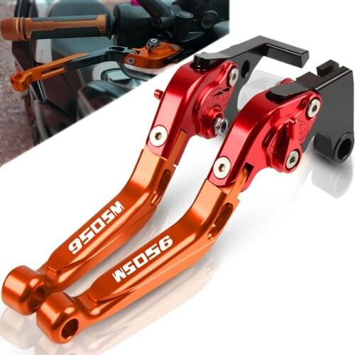 For 950SM 2007 2008 2009 Motorcycle CNC Adjustable Handlebars Lever folding handbrake Extendable Brake Clutch Levers 950 SM