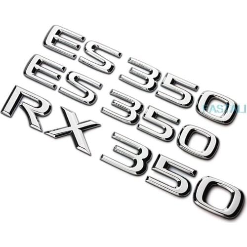 For Lexus ES RX car labeling ES350 RX350 metal body stickers displacement upgrade stickers car accessories
