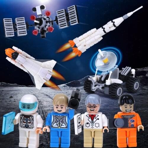 Satellite Spaceship Rocket Building Block Kids Toys For Children Assembling Classic Game Jouet Enfant Intelligent