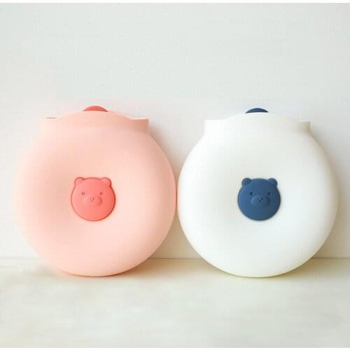 Kawaii Hot Water Bag silicone Hand Warmer Bottle Rubber Water-filling Heat Pack Water Bottle for Girls Winter Warm Stomach Feet