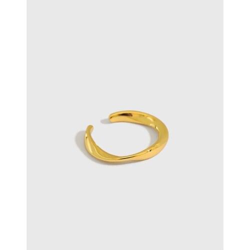 Moebius Strip twist rings ONLY 1PC real. Authentic 925 Sterling silver White/ Gold Twisted Clip Earrings (No pierced) TLE1152