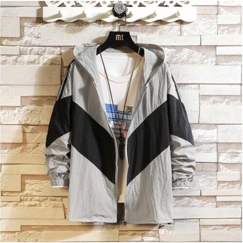 2021 New Spring Men Casual Jacket Coat Men Hooded Windbreaker Waterproof