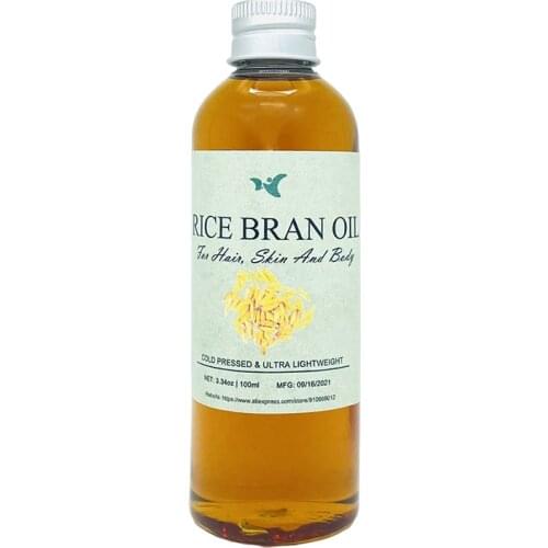 Unrefined rice bran, Nourish and protect hair, prevent skin dryness, deeply moisturize and brighten skin tone