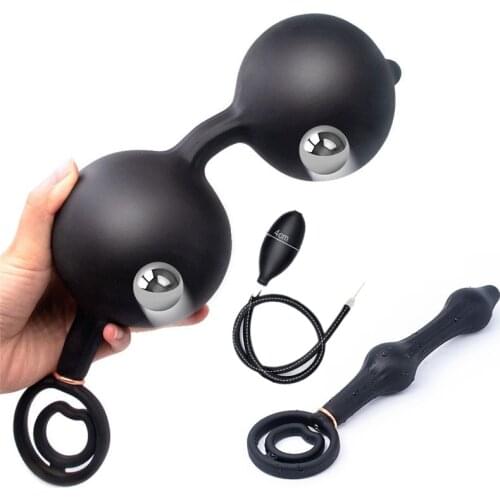 Huge Inflatable Anal Vibrator For Adult G spot Stimulator Anal Dilator Big Dildo Anal Plug Gay Sex Toy For Men Prostate Massager