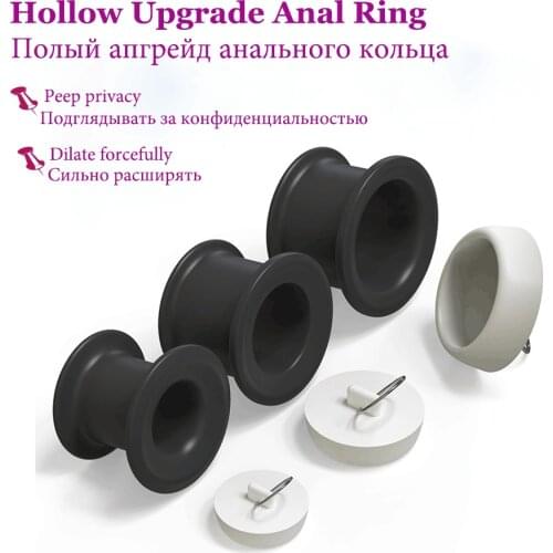 Hollow Anal Plug Vagina Anus Dilation Hollow Butt Plug Dilator Expansion Enema Prostate Massager Intimate Goods For Adults 18