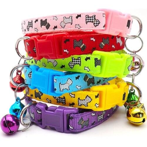 Adjustable Cat Necklace 32cm Leash with Bell Yellow Pet Outdoor Walking Supplies Luminous Red Dog Collar for Medium Small Pets