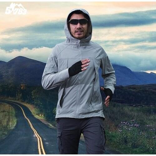 Outdoor Military Tactical Coat Nylon Spandex Blend Fabric Waterproof Windproof Breathable Hiking Fishing Climbing Unisex Shirt