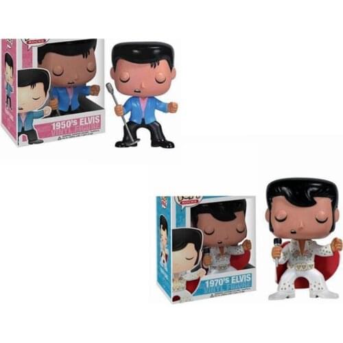 Funko 1950s Elvis 02# 1970s Elvis 03# Vinyl Dolls Action figures Collection Model Toys for Children Birthday Gift
