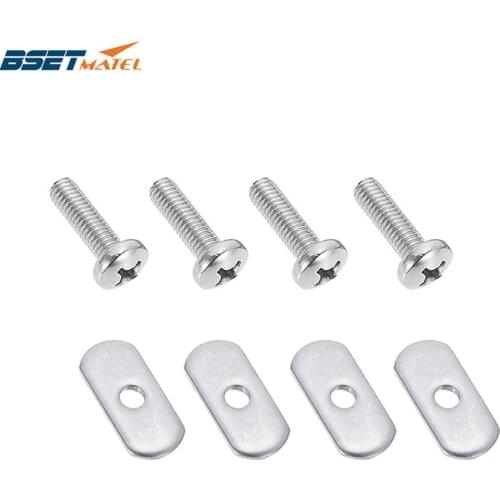 Stainless Steel 316 Kayak Rail Track Screws Track Nuts Hardware Kayak Mounting Replacement Kit Boat Outdoor Tool Accessories
