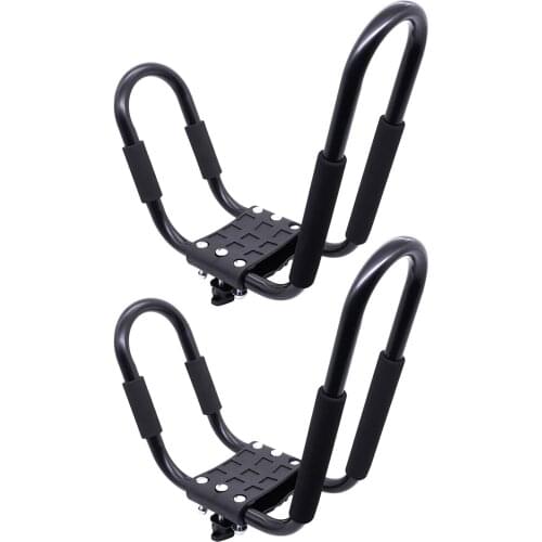 1 Pair J-Bar Rack HD Kayak Carrier Canoe Boat Roof Bracket Surf Ski Rooftop Mounted Racks on Car SUV Crossbar Car Goods