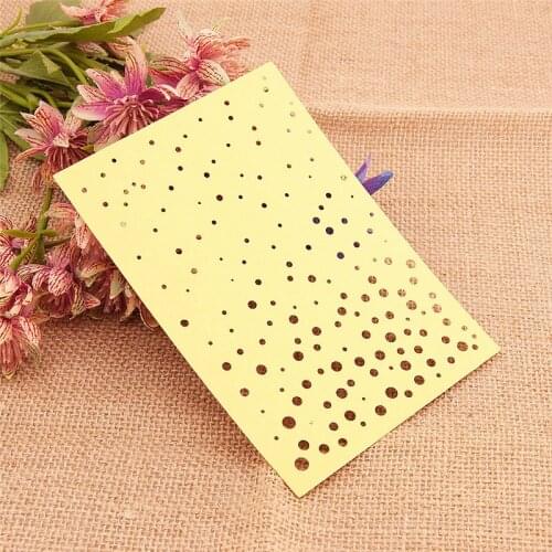 10.6x15cm Colorful Dots DIY Halloween Embossing Mould Card Paper Die Stencils Punch Christmas Metal Cuts Dies Cutting