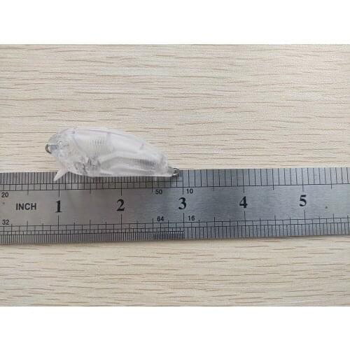 10pcs Unpainted Fishing Lure Body Mini-Crankbaits Hardbaits Fishing Wobbler Artificial Baits 52mm 7g Fishing Lure SEBT21