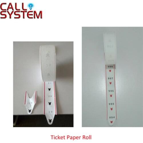 2 roll/pack Tickets Paper Roll for ticket dispenser used in Queue Calling System with 2000pcs number