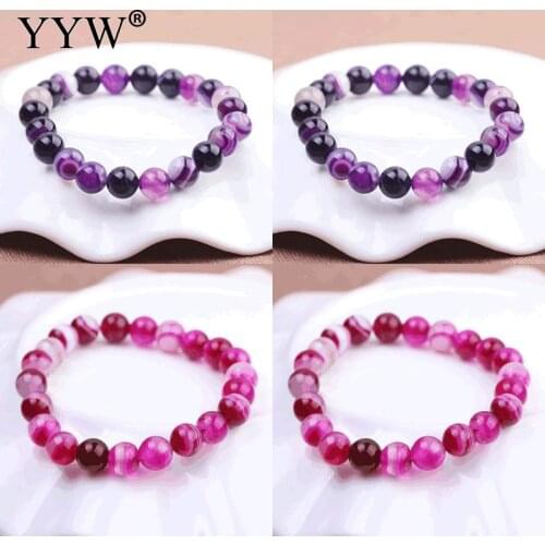 2021 Fashion Jewelry Strand Bracelet Beaded Bracelet Genuine Jewelry Natural Stones Bracelet 6mm 8mm Bracelet Jewelry For Women