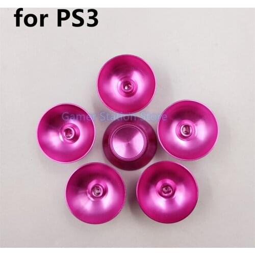 30pair Metal Analog Sticks Aluminum Mushroom caps thumbstick cap for Sony Playstation 3 PS3 Controller Metal caps