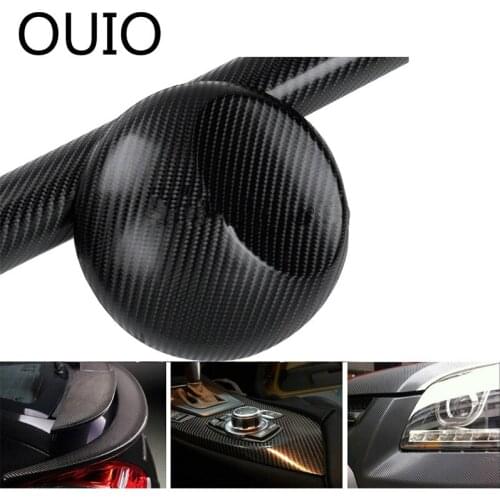 30X127cm 3D Carbon Fiber Vinyl Car Sticker Interior For Toyota Corolla Avensis RAV4 C-HR CHR Renault Dacia Duster Logan Scenic 2