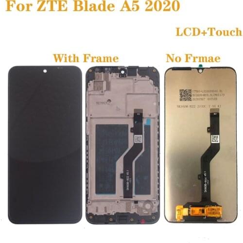 6.09" Original LCD For ZTE Blade A5 2020 LCD Display Touch Screen Glass Panel Digitizer Assembly with frame