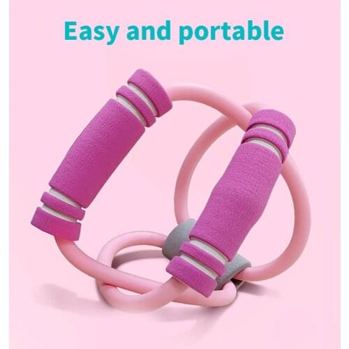 8 Word Rally Fitness Chest Expander Yoga Ladies Open Shoulder Pull Rope Tpe Rally Muscle Training Tubing Tension Rope