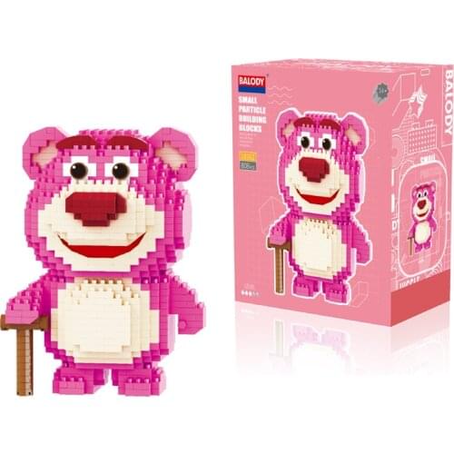 808pcs+ Toy Storys Building Blocks Assembly Lotso Bear Model Bricks Mini Blocks Figures Gifts Toys For Kids 18162 Blocks