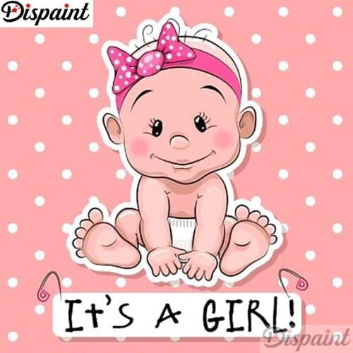 Dispaint Full Square/Round Drill 5D DIY Diamond Painting "Cartoon baby" Embroidery Cross Stitch 3D Home Decor A12490