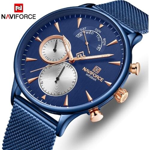 Men Watch Top Brand Luxury NAVIFORCE Fashion Business Mens Quartz Watches Male Sport Waterproof Wrist Watch Relogio Masculino