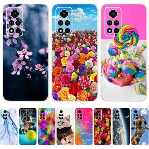 Gifts For Elders Phone Case For Huawei Honor V40 5G Case Transparent Mobile Phone Soft Case For Honor V40 V 40 YOK-AN10 HonorV40