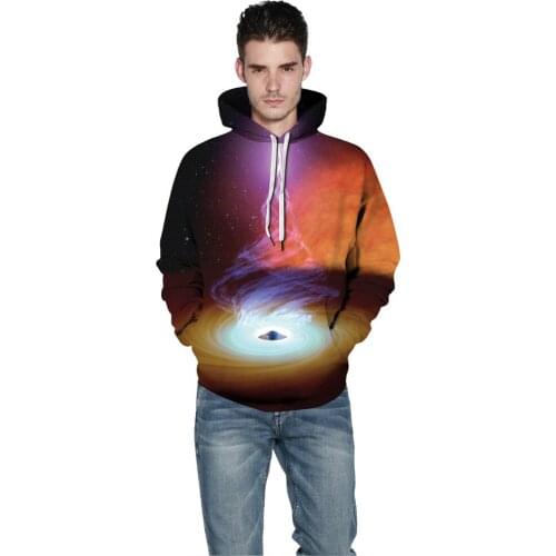 3D black hole Print Hoodies Men Women XM Hoodie Sweatshirt Men Teen Harajuku Casual mens hooded sweatshirt