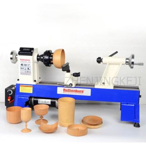 Woodworking Lathe Micro-machine Home Multifunction Wood Spinning Machine Buddha Beads Rotary Lathe Stepless Speed Regulation