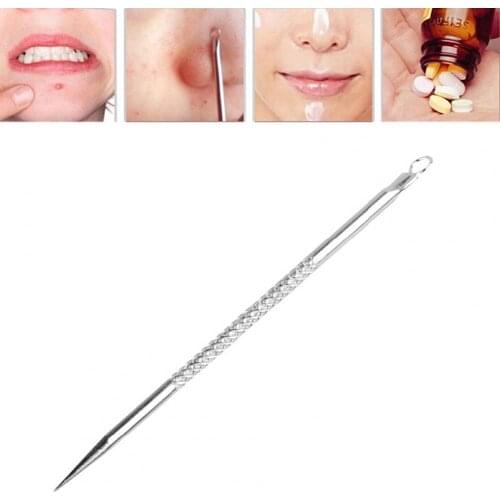 Hot Stainless Steel Blackhead Comedone Acne Blemish Extractor Remover Face Skin Care Pore Cleaner Needles Remove Tools