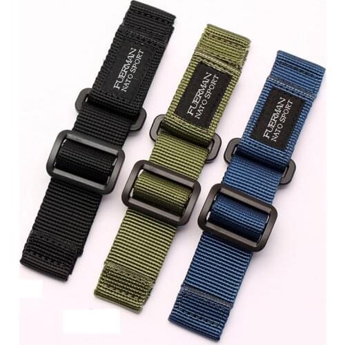 Hot Top Nylon Nato Watch Strap For S-eiko No.5 007 Series Sport Watchband 20mm 22mm 24mm Velcro Nato Watch Band