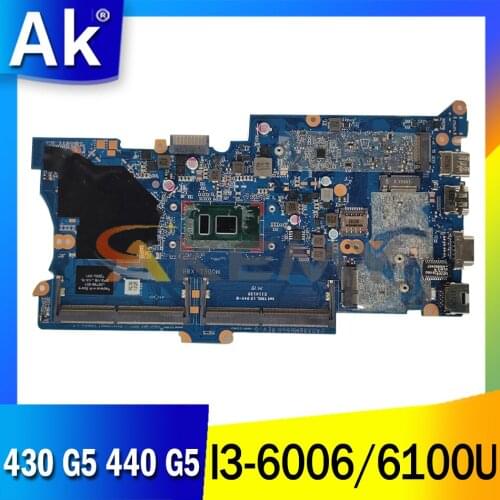 For HP ProBook 430 G5 440 G5 Laptop Motherboard With I3-6006/6100U 100% Working L01036-001 L01036-601 DA0X8BMB6F0 DA0X8BMB6G0 MB